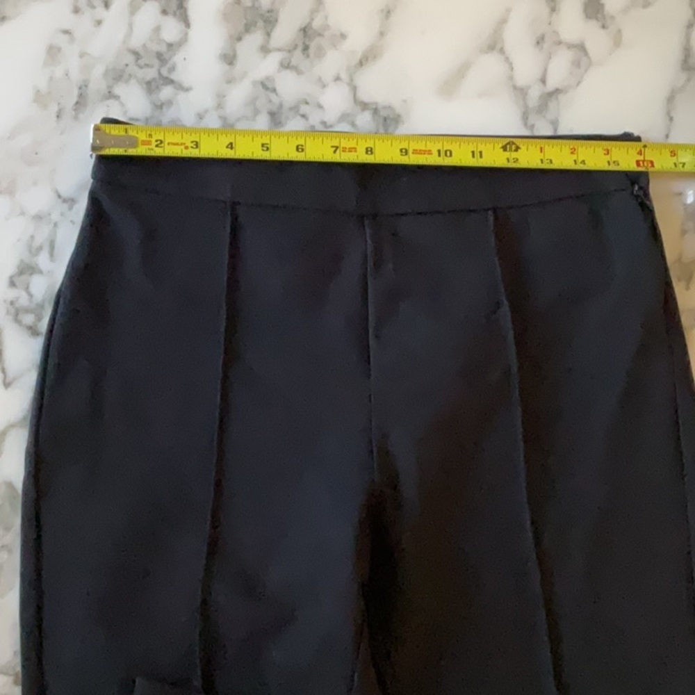 NWT J. Crew Ponte flare Crop pants black Sz 10 Sold Out zipper broken - Picture 10 of 11